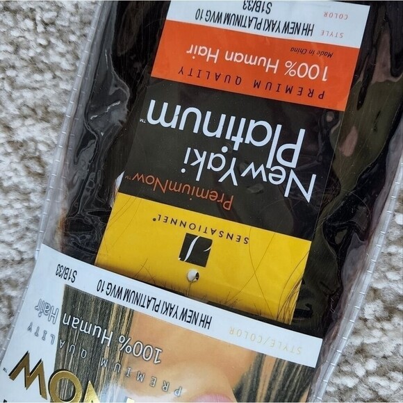 Real Premium Now Yaki Platinum 100% Human Hair Weave S1B/33 Dark Brown New - Picture 5 of 6